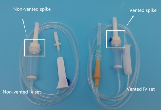 Medical Devices Disposable Intravenous IV Giving Set And Conponents