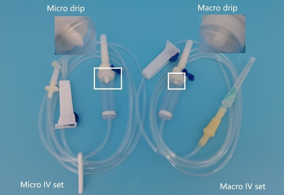 Medical Devices Disposable Intravenous IV Giving Set And Conponents