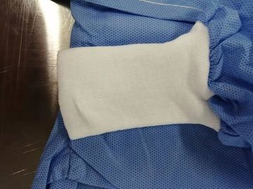 Reinforced Disposable Surgical Gown SMS Surgeon Gown Sterile Blue Green