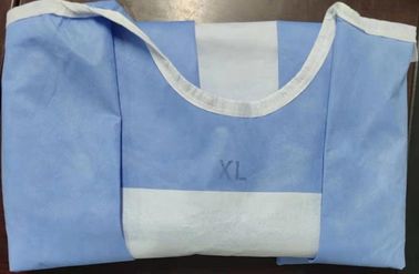 OEM AAMI Level 4 Surgical Gowns , Disposable Gown Anti Microboal Baterial Pernetration