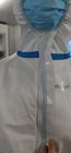 Waterproof Disposable Protective Coveralls For Medical Clinics , Hospital Ward , Inspection Rooms, Protective clothing