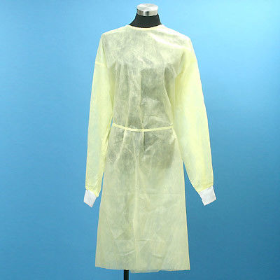 Air-Permeable Medical Isolation Gowns, Yellow Isolation Gowns Environmentally Friendly